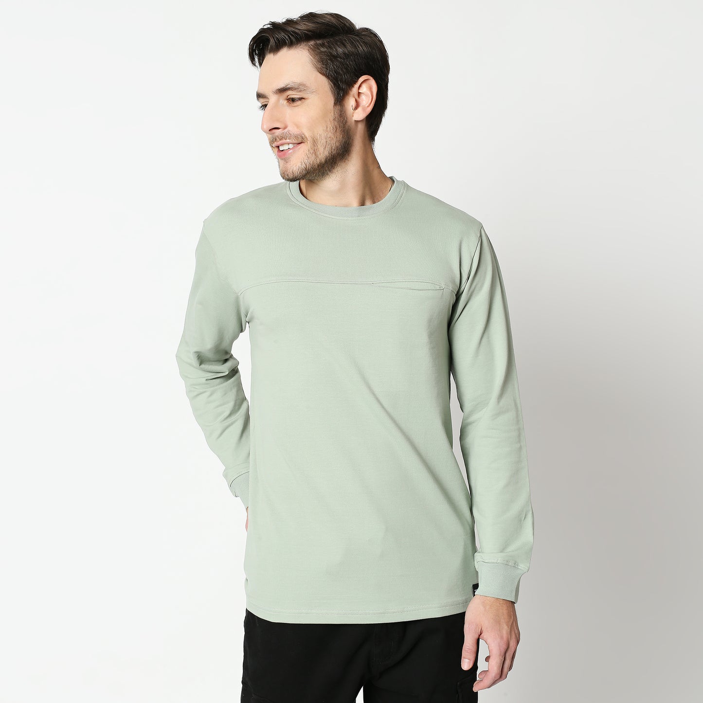 Fostino Pista Pullover Full Sleeves T-Shirt with Pocket - Fostino - T-Shirts