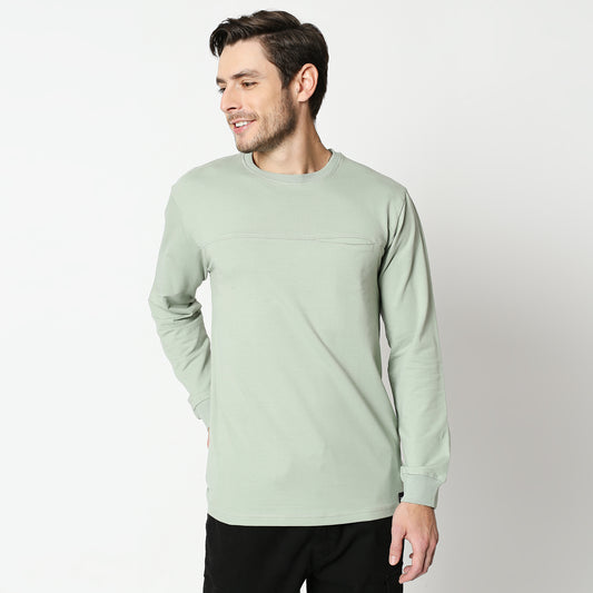Fostino Pista Pullover Full Sleeves T-Shirt with Pocket - Fostino - T-Shirts