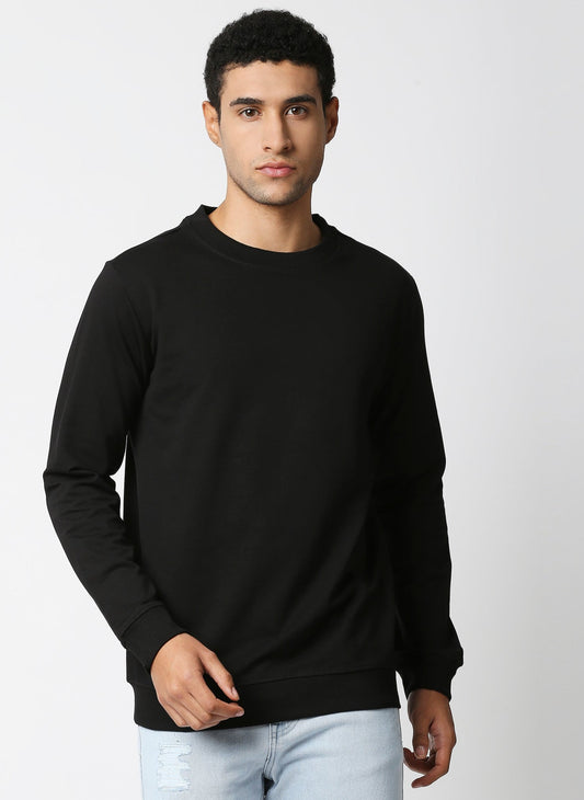 Fostino Vintage Black Plain Full Sleeves Tshirt - Fostino Shirts & Tops
