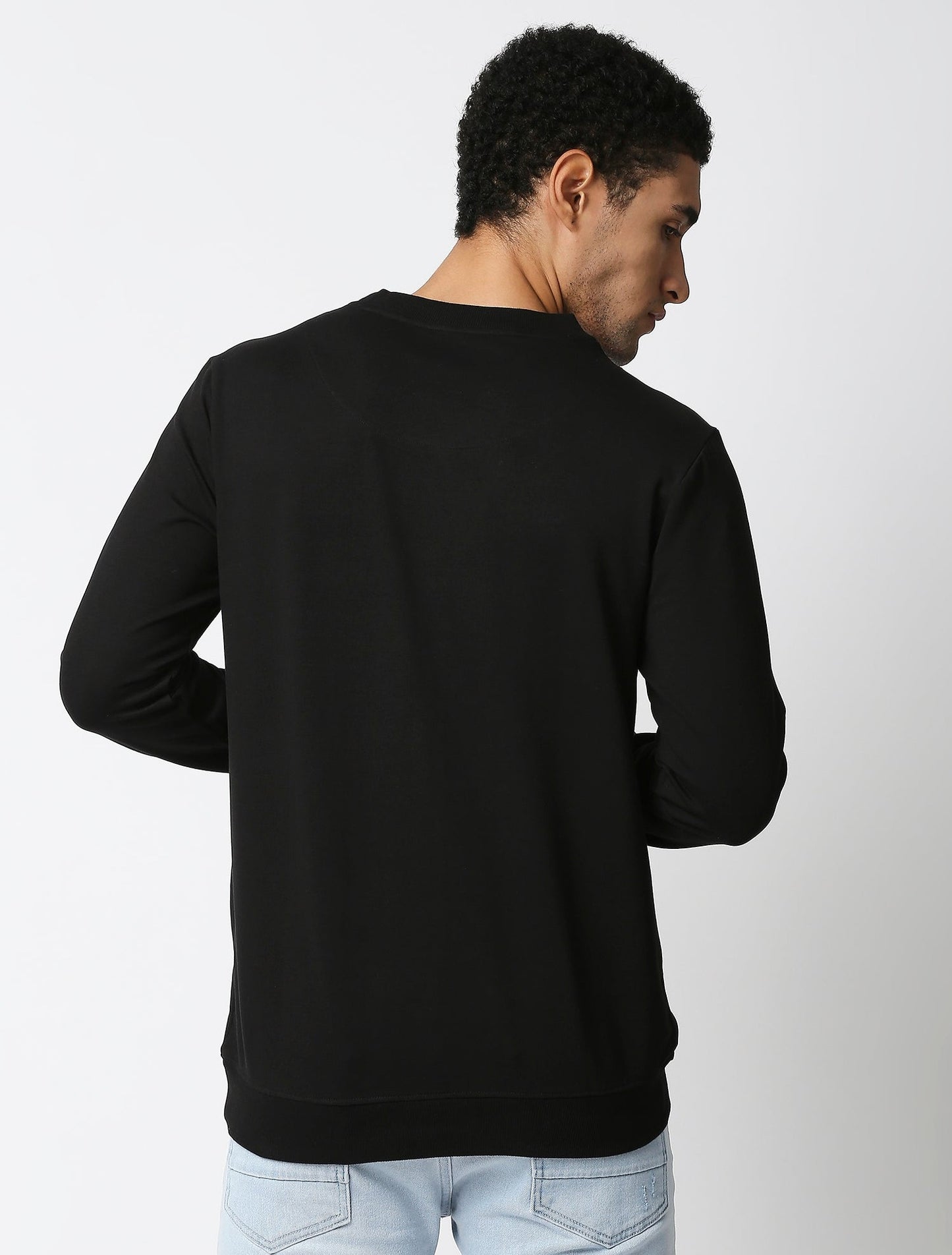 Fostino Vintage Black Plain Full Sleeves Tshirt - Fostino Shirts & Tops