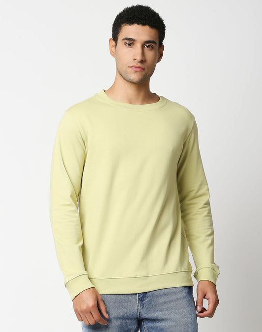Fostino Vintage Lemon Yellow Plain Full Sleeves Tshirt - Fostino Shirts & Tops