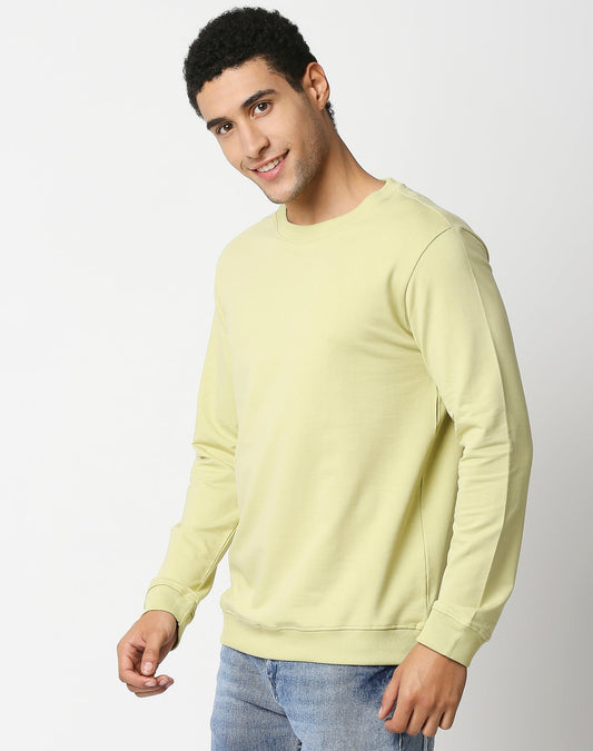 Fostino Vintage Lemon Yellow Plain Full Sleeves Tshirt - Fostino Shirts & Tops