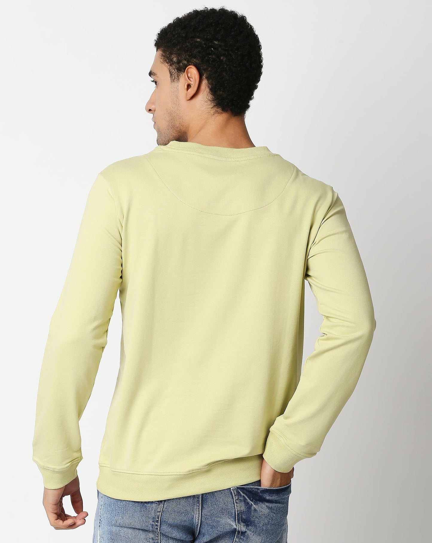Fostino Vintage Lemon Yellow Plain Full Sleeves Tshirt - Fostino Shirts & Tops