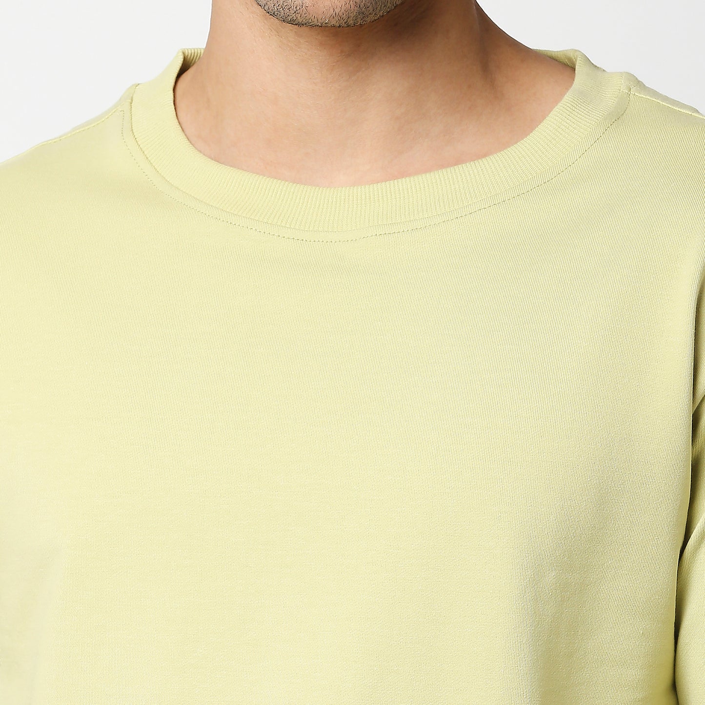 Fostino Vintage Lemon Yellow Plain Full Sleeves Tshirt - Fostino Shirts & Tops