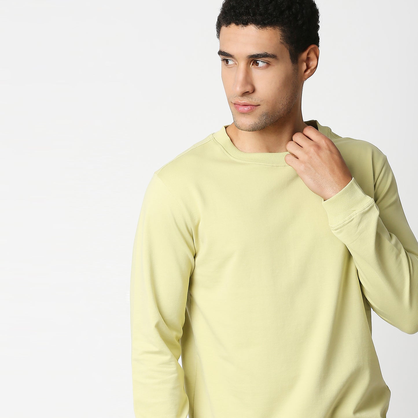 Fostino Vintage Lemon Yellow Plain Full Sleeves Tshirt - Fostino Shirts & Tops