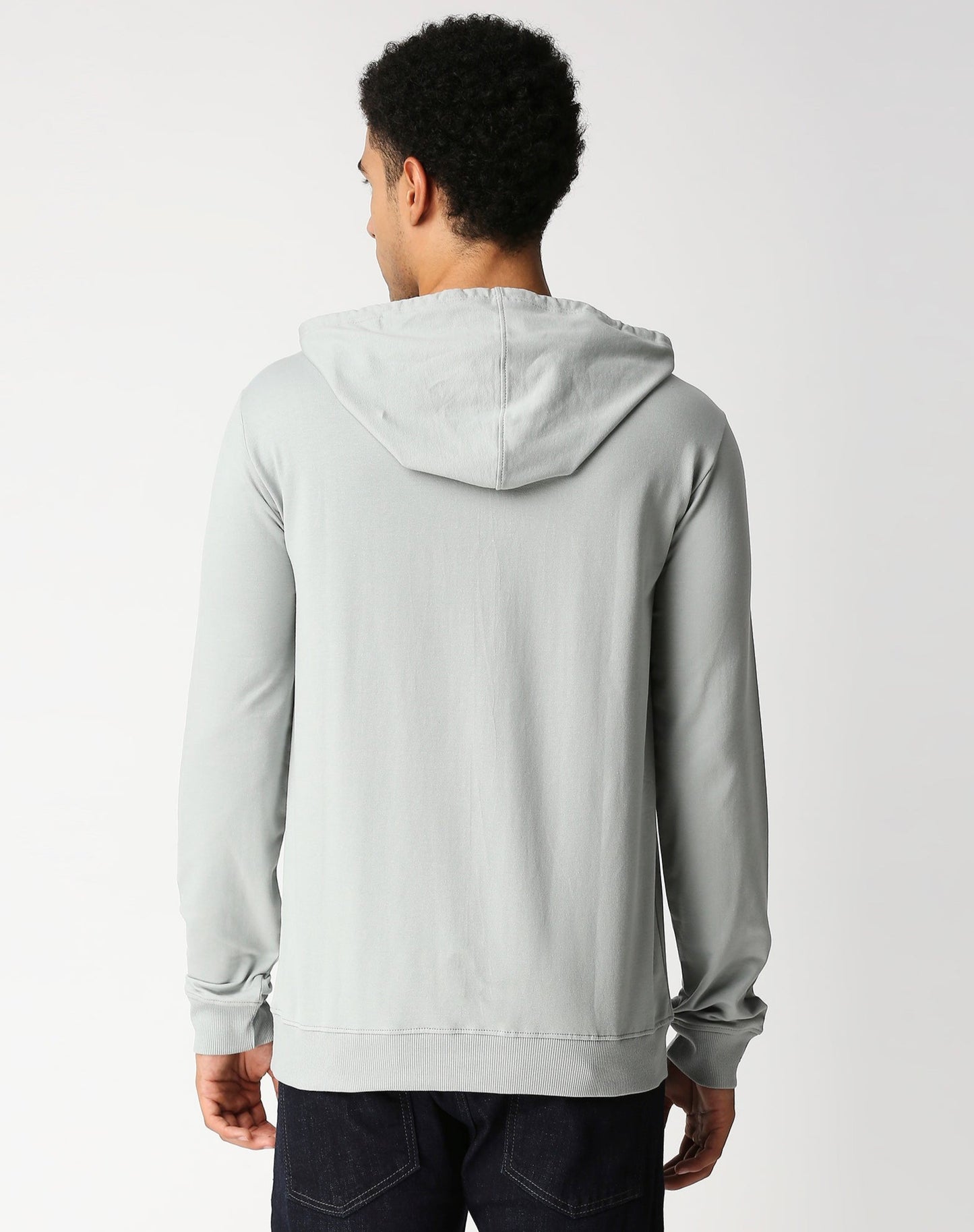 Fostino Hoodie Grey Plain Full Sleeves - Fostino Hoodies