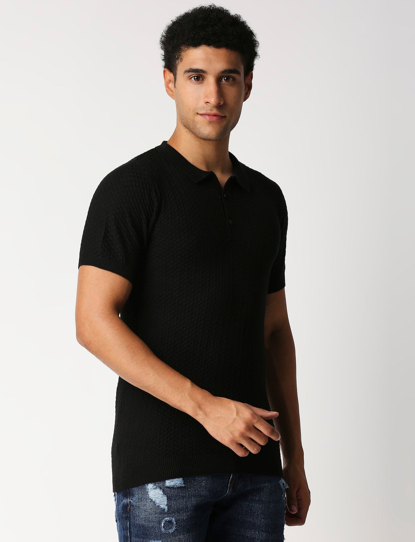 Fostino Beta Black Polo T-Shirt - Fostino T-Shirts