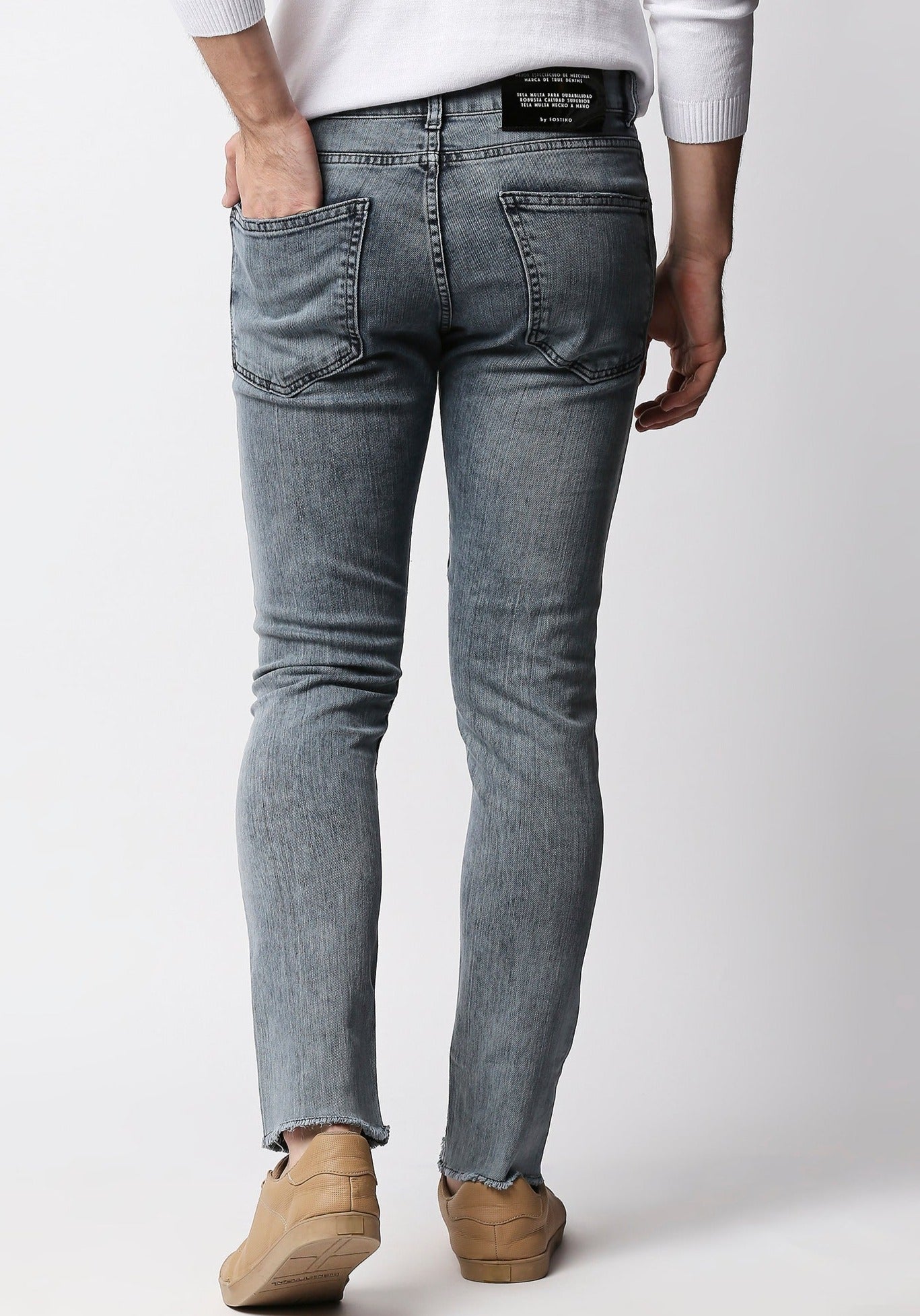 Fostino Grey Wash Jeans - Fostino - Jeans