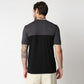Fostino P1004 crew neck half & half t-shirt +2 colors - Fostino - T-Shirts