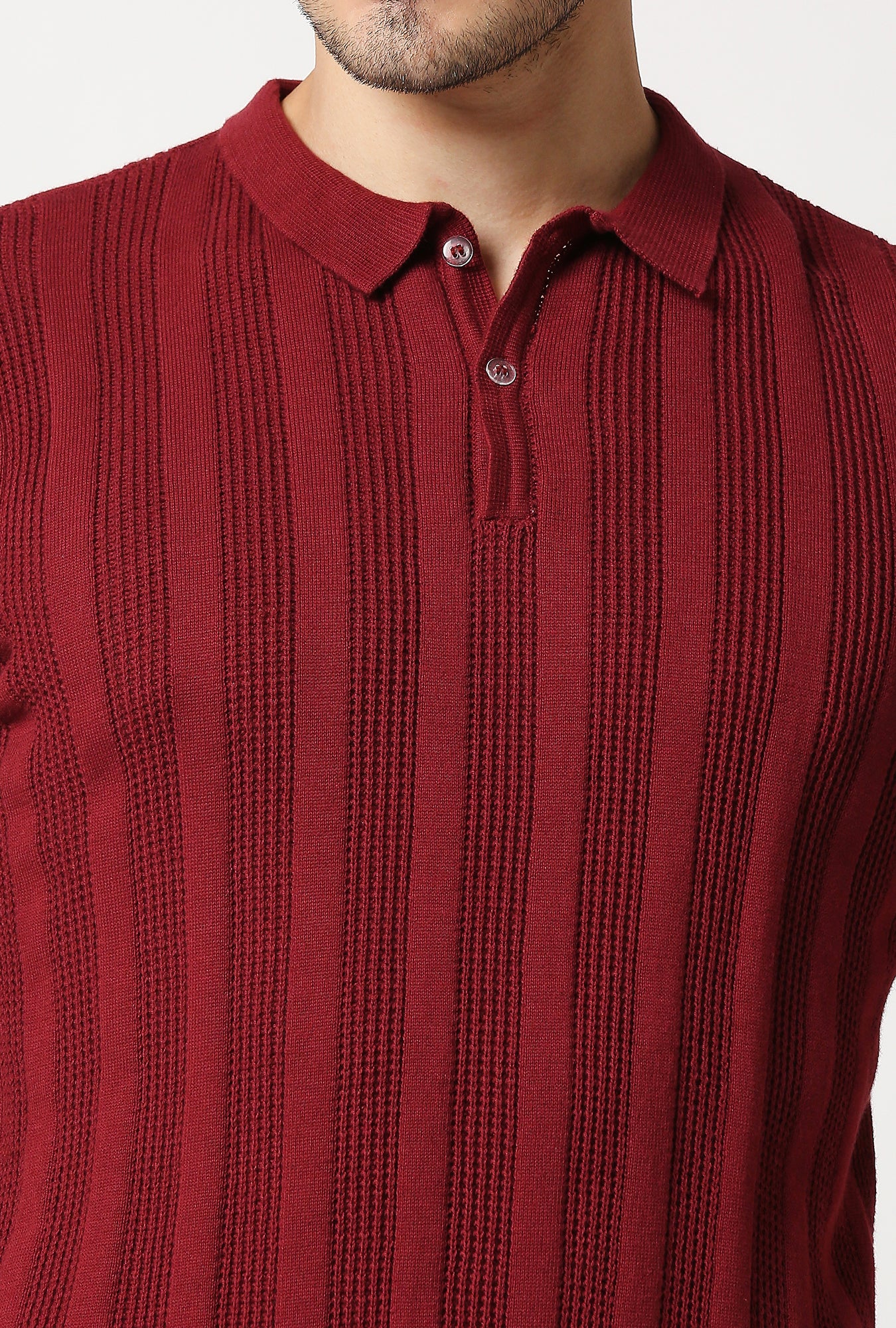 Fostino Alpha Knitted Marron Polo T-Shirt - Fostino - T-Shirts
