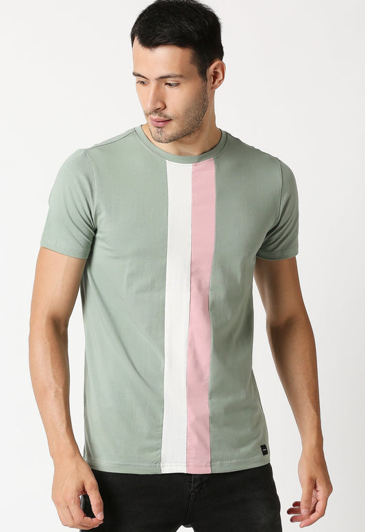 Fostino Auckland Green Round Neck T-Shirt - Fostino - T-Shirts