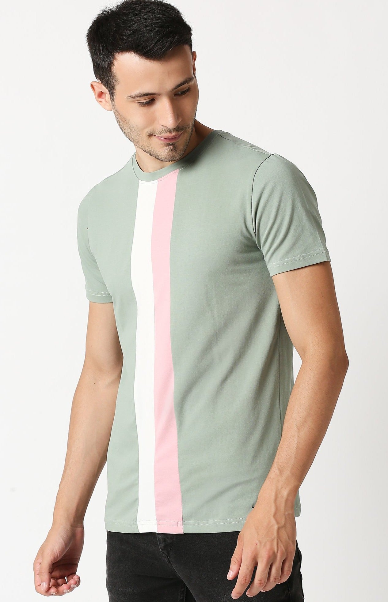 Fostino Auckland Green Round Neck T-Shirt - Fostino - T-Shirts