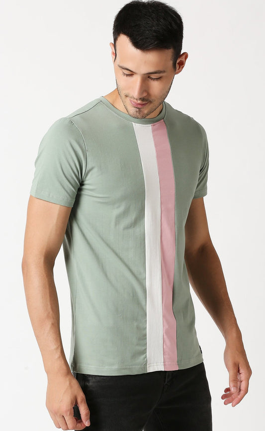 Fostino Auckland Green Round Neck T-Shirt - Fostino - T-Shirts