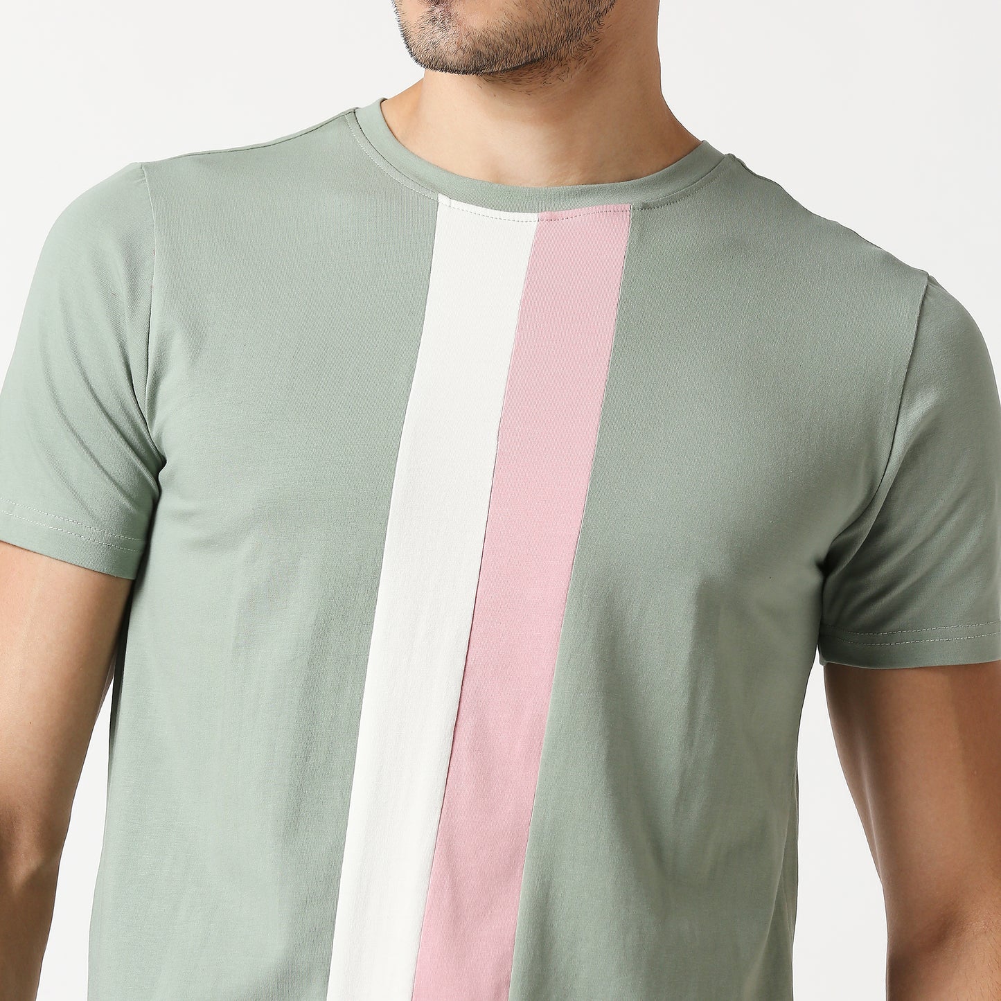 Fostino Auckland Green Round Neck T-Shirt - Fostino - T-Shirts