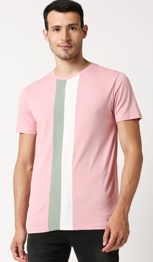 Fostino Auckland Pink Round Neck T-Shirt - Fostino - T-Shirts