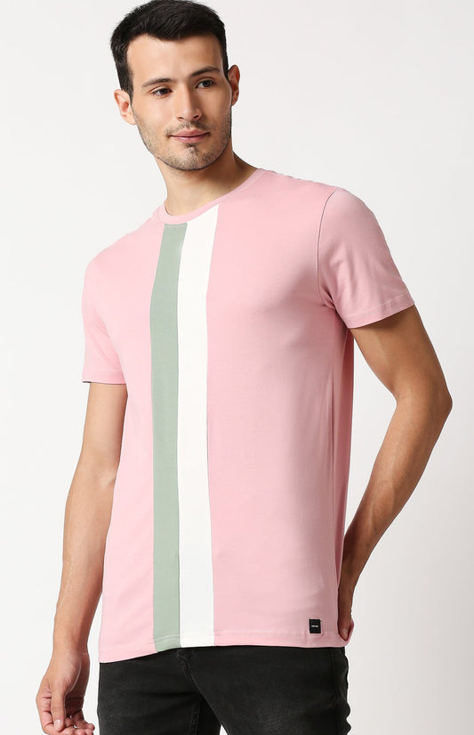 Fostino Auckland Pink Round Neck T-Shirt - Fostino - T-Shirts