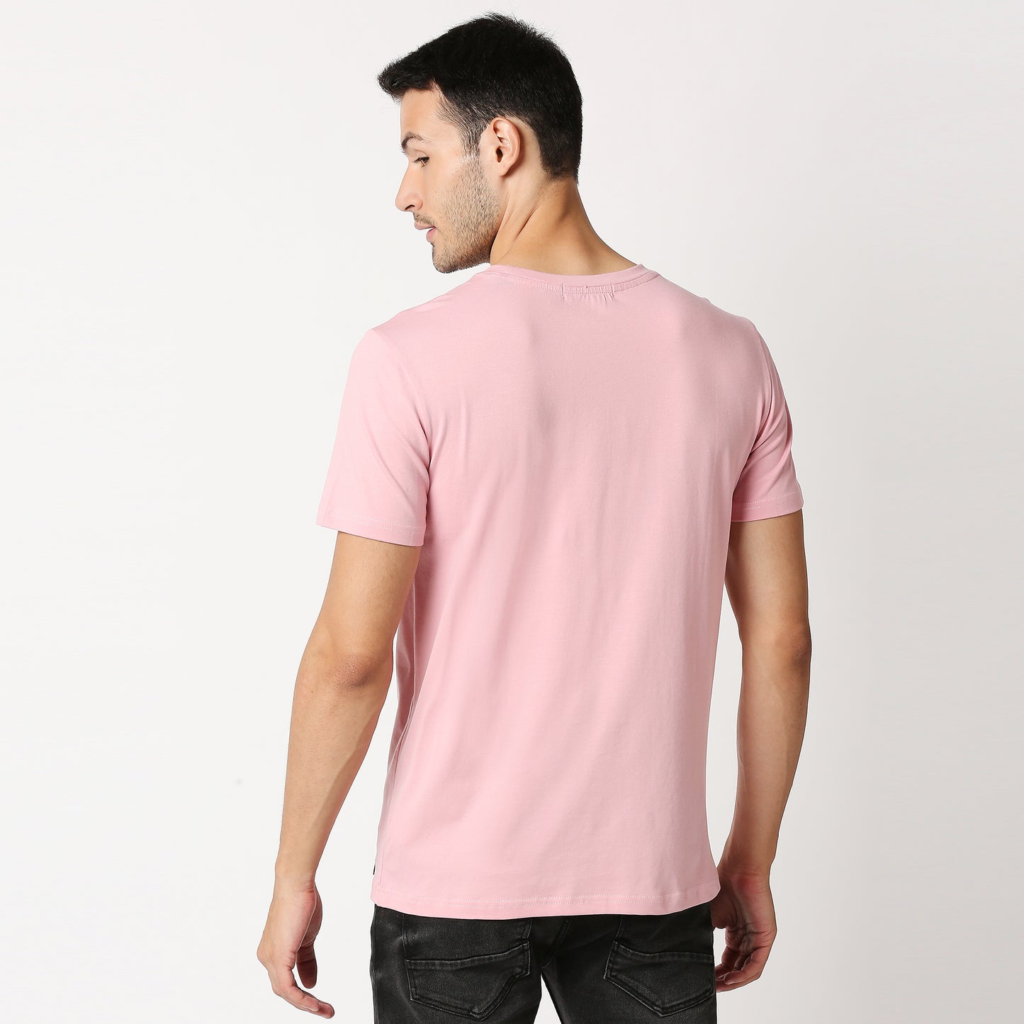 Fostino Auckland Pink Round Neck T-Shirt - Fostino - T-Shirts