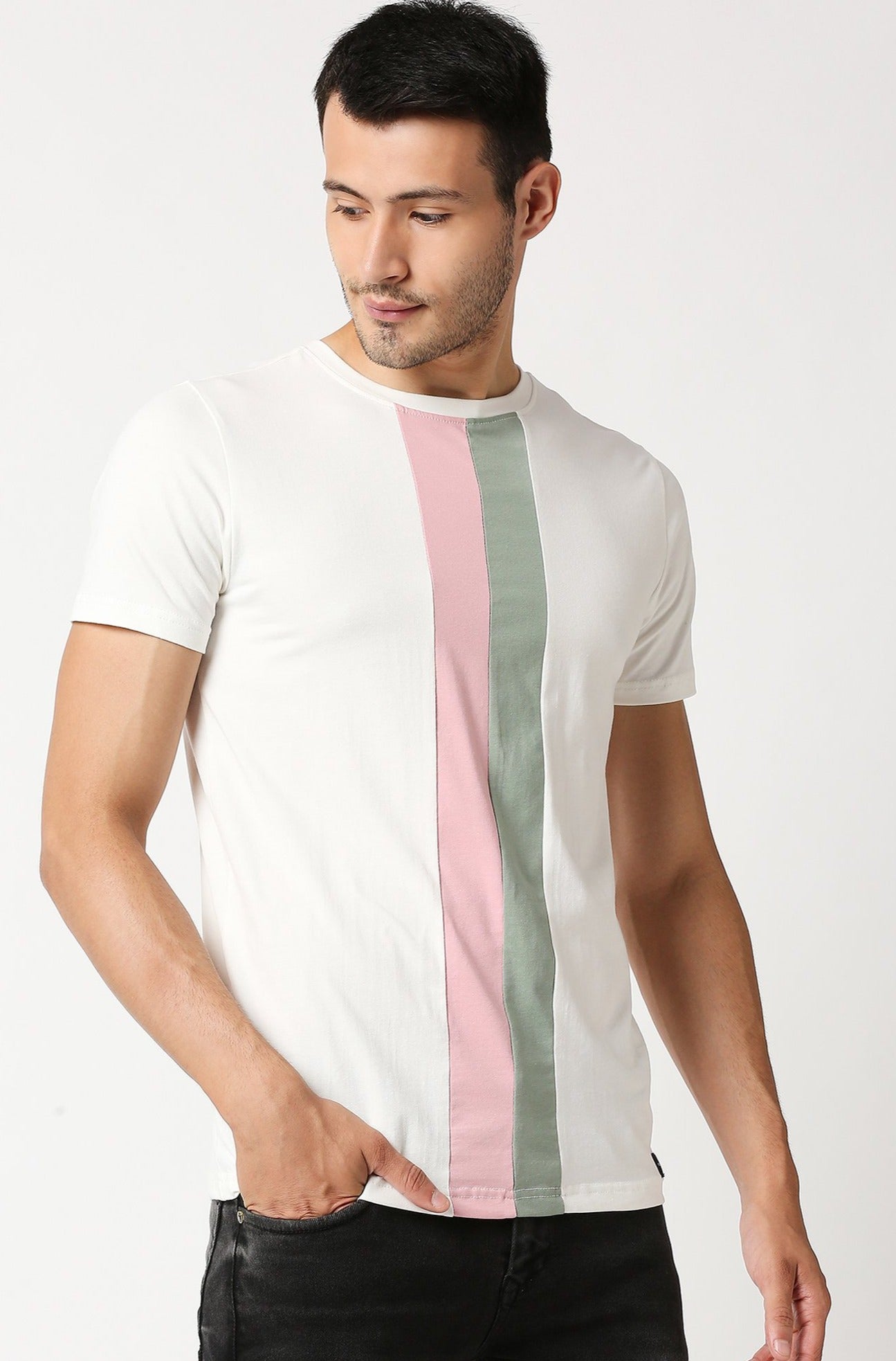 Fostino Auckland White Round Neck T-Shirt - Fostino - T-Shirts