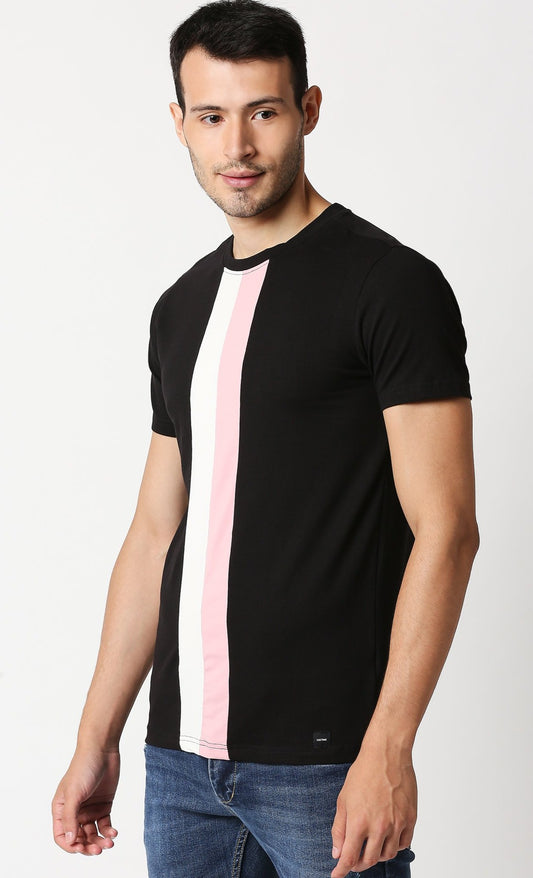 Fostino Auckland Black Round Neck T-Shirt - Fostino - T-Shirts