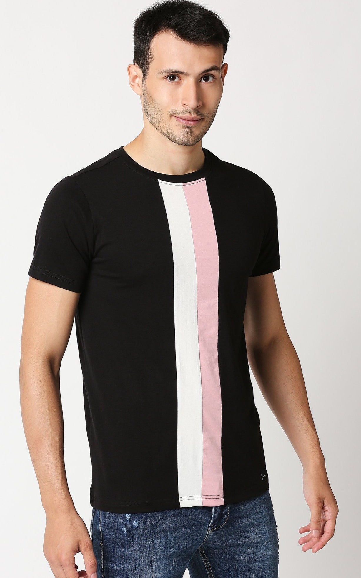 Fostino Auckland Black Round Neck T-Shirt - Fostino - T-Shirts