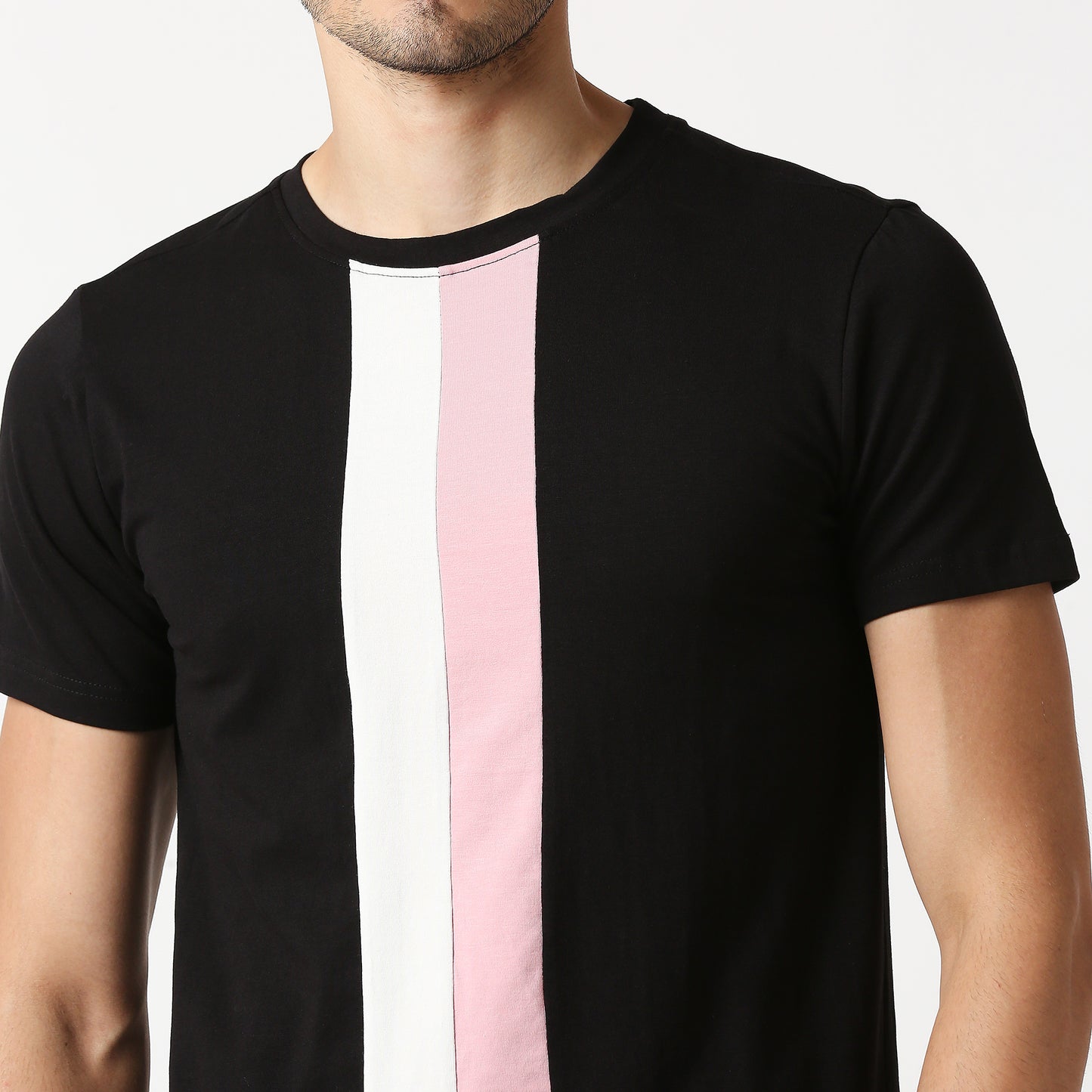 Fostino Auckland Black Round Neck T-Shirt - Fostino - T-Shirts