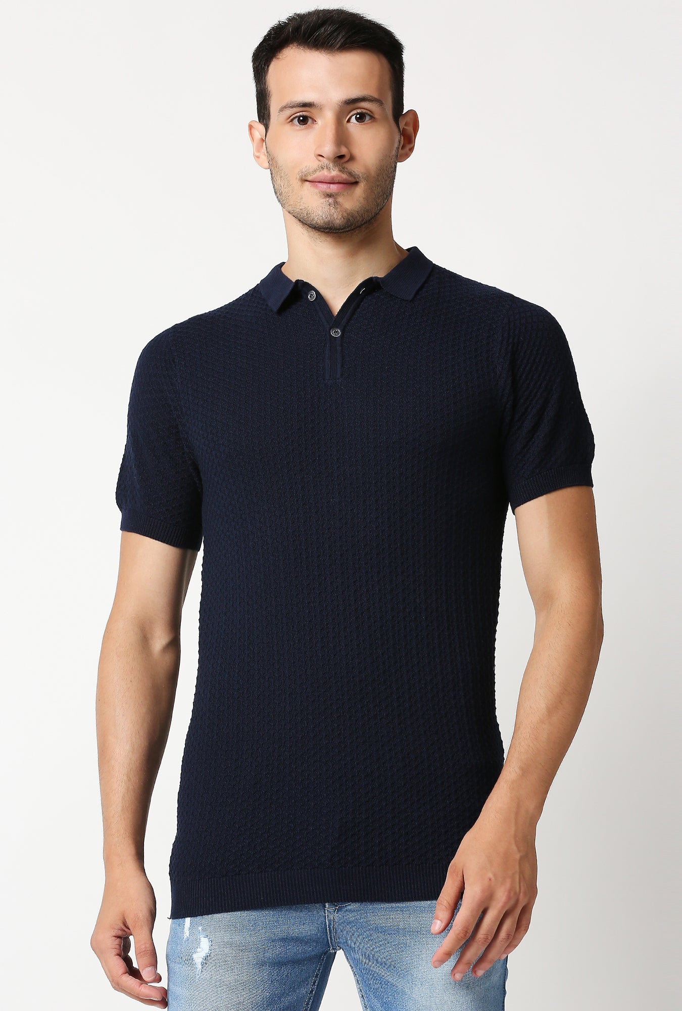 Fostino Beta Navy Polo T-Shirt - Fostino - T-Shirts
