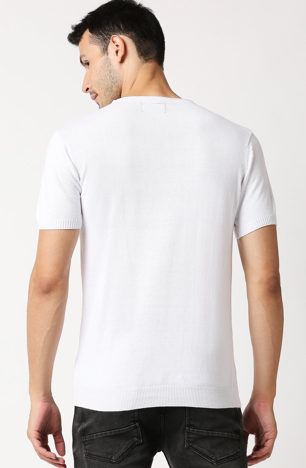 Fostino Escape White Round Neck T-Shirt - Fostino - T-Shirts