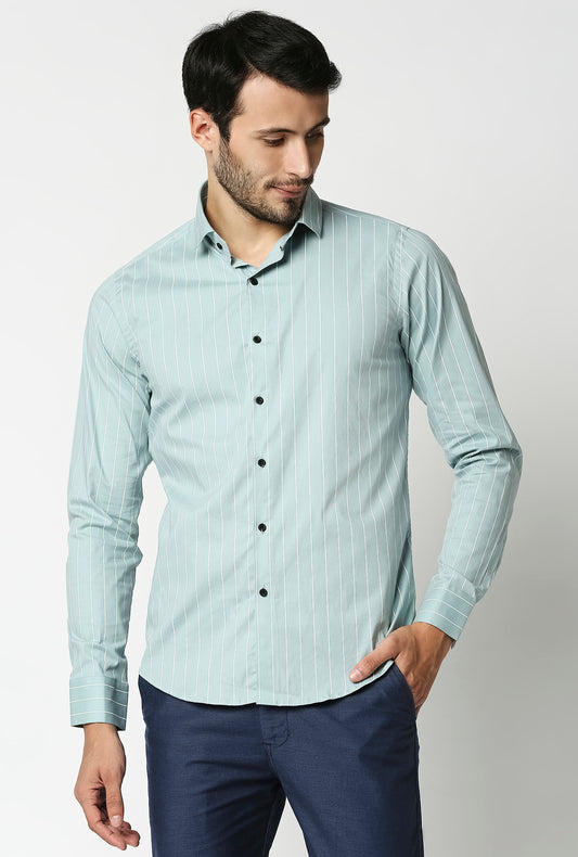 Fostino Stripes Pista Full Sleeves Shirt - Fostino - Shirts