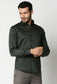 Fostino Plain Lycra Dark Green Full Sleeves Shirt - Fostino - Shirts