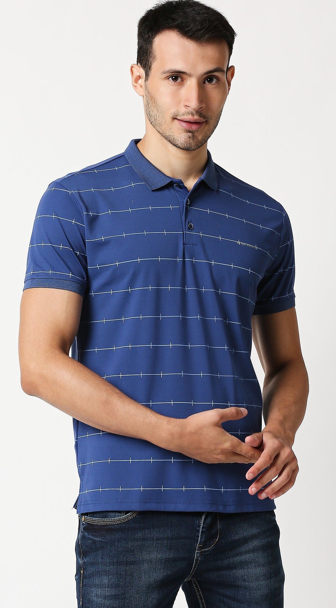 Fostino Jacob Blue Polo T-Shirt - Fostino - T-Shirts