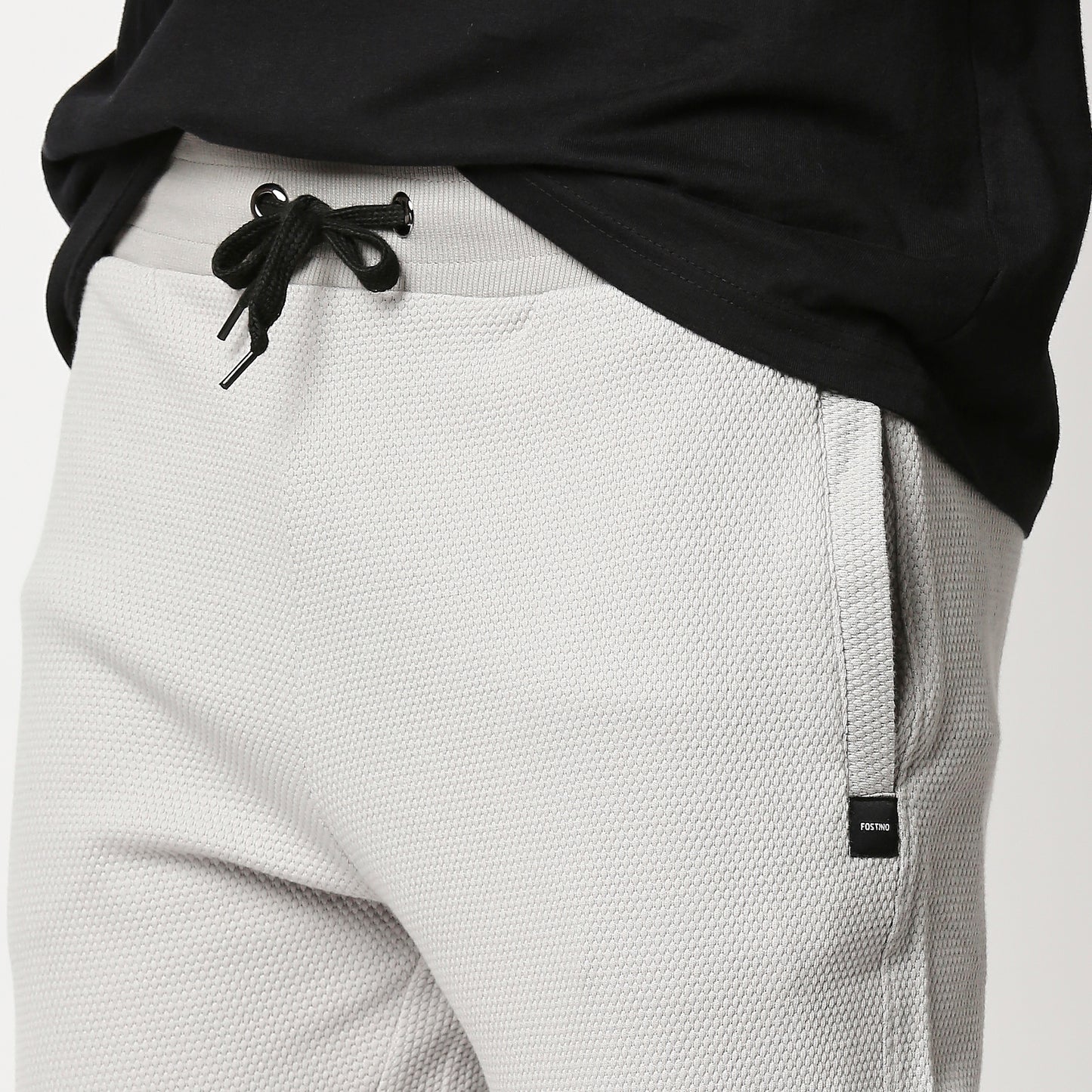 Fostino Grey Popcorn Track Pant - Fostino - Tracks