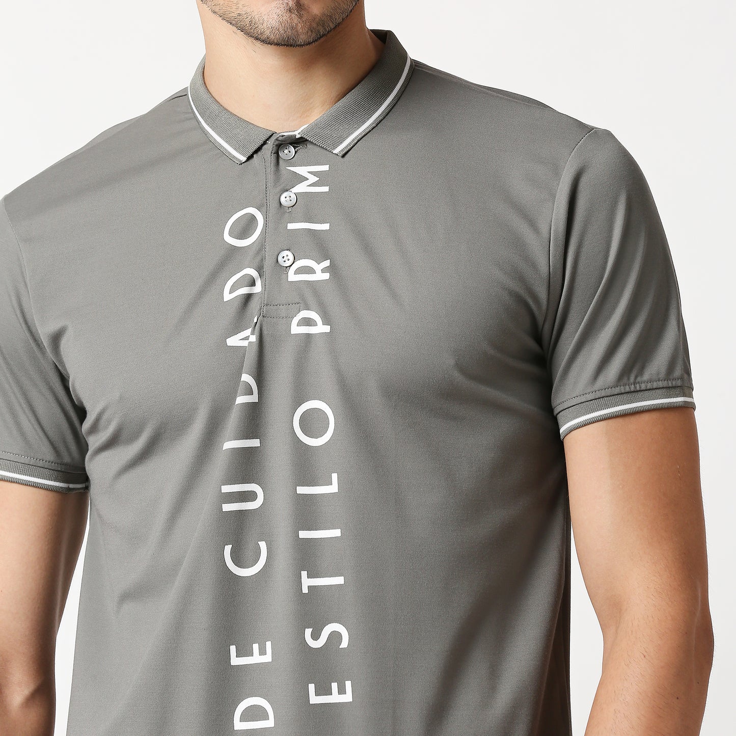 Fostino Mecca dark Grey Polo T-Shirt - Fostino - T-Shirts