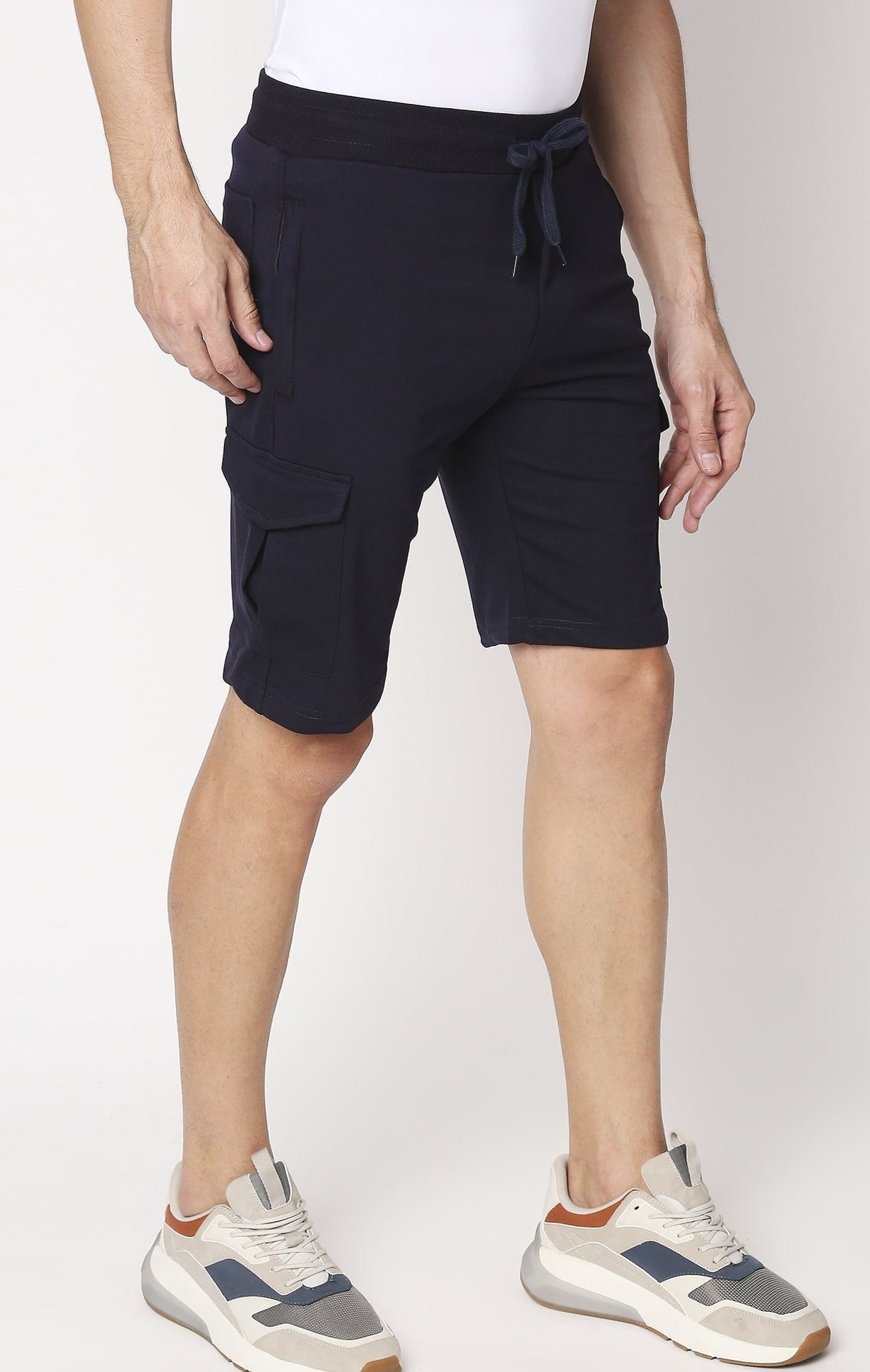 Fostino Victory Navy Cargo Short - Fostino - Shorts