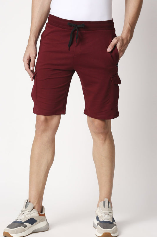 Fostino Victory Maroon Cargo Short - Fostino - Shorts