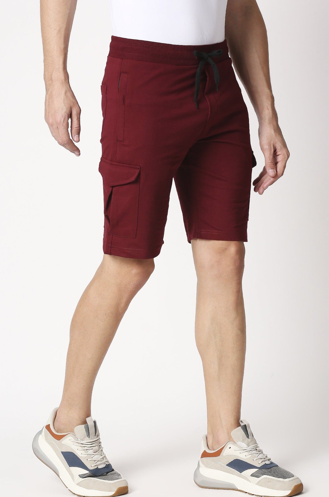 Fostino Victory Maroon Cargo Short - Fostino - Shorts