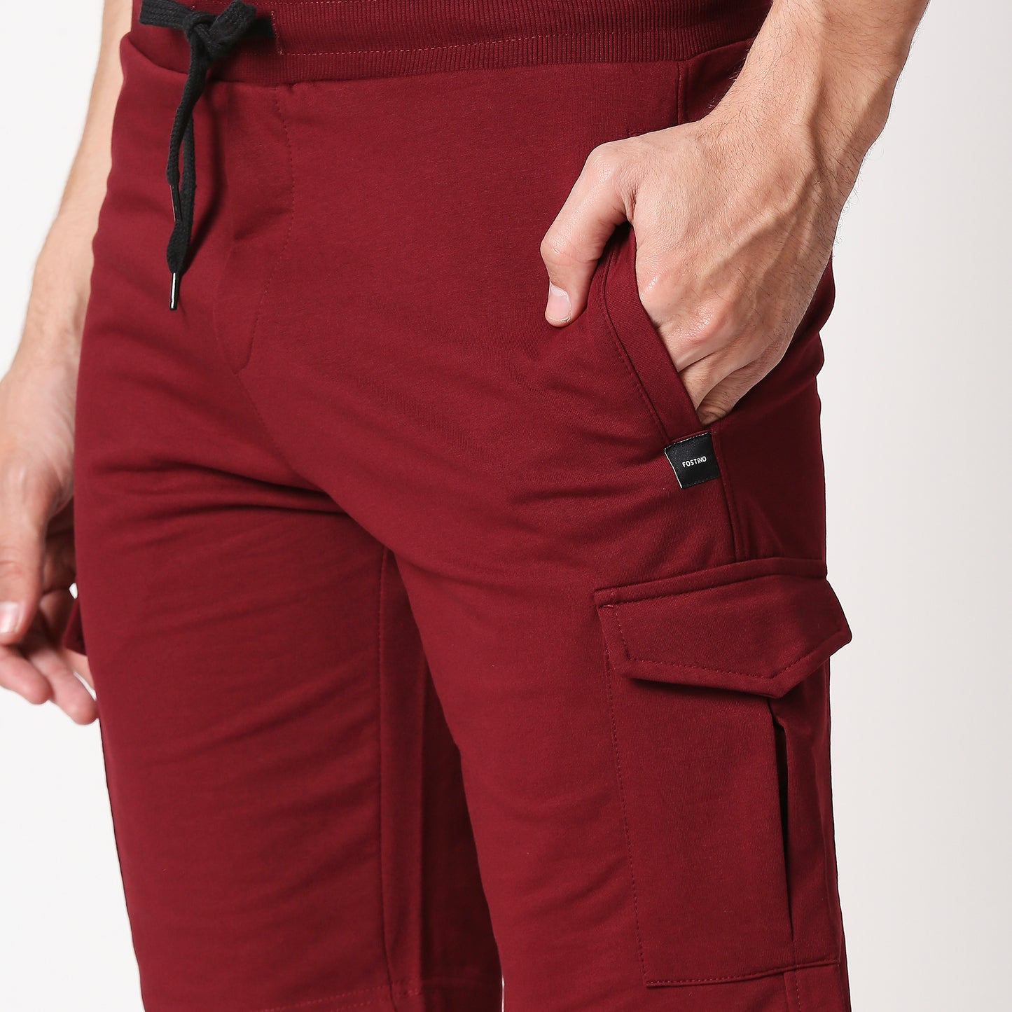 Fostino Victory Maroon Cargo Short - Fostino - Shorts