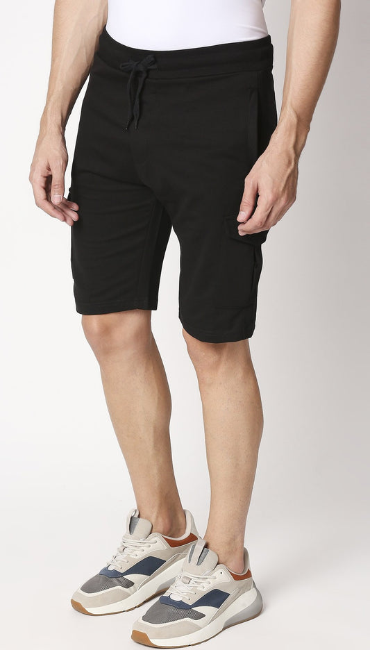 Fostino Victory Black Cargo Short - Fostino - Shorts