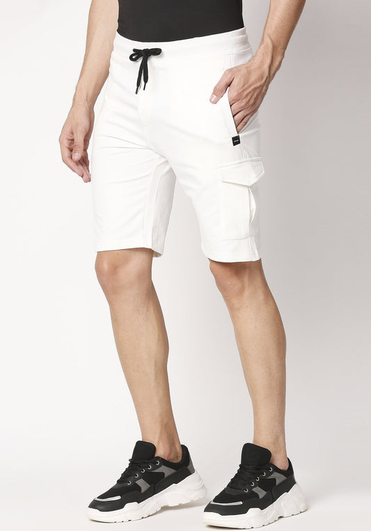Fostino Victory White Cargo Short - Fostino - Shorts