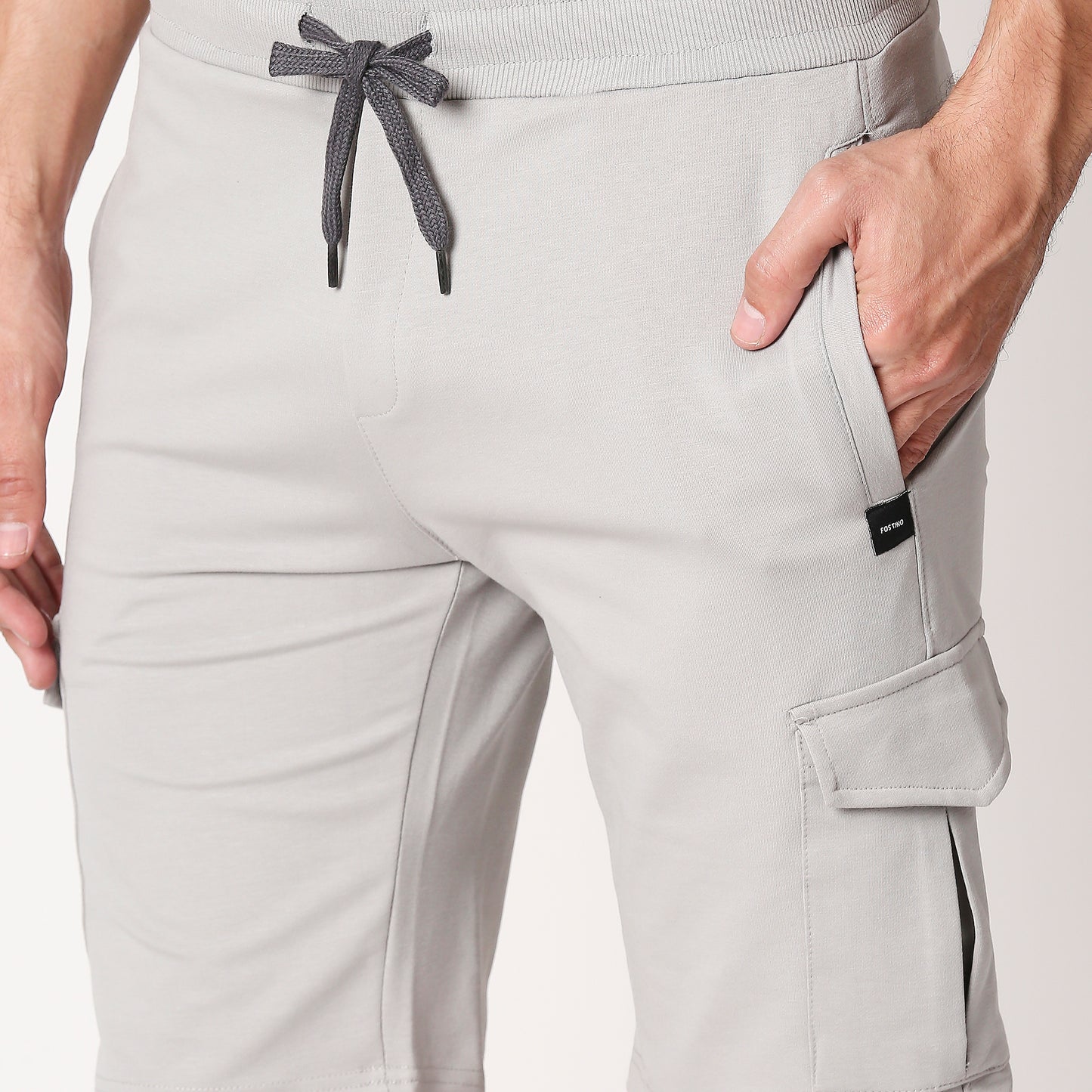 Fostino Victory Grey Cargo Short - Fostino - Shorts