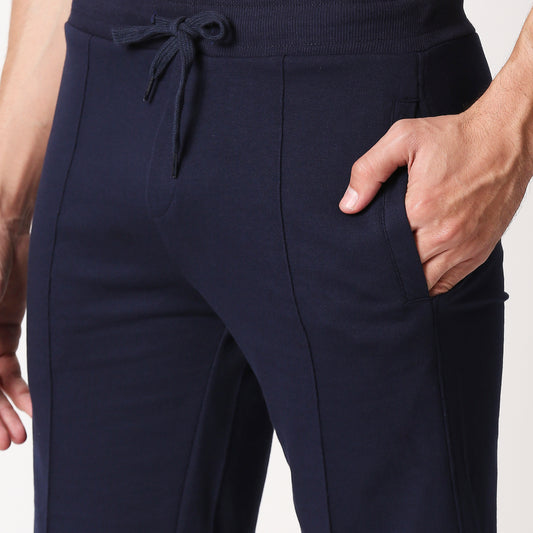 Fostino Beijing Plain Navy Short - Fostino Shorts