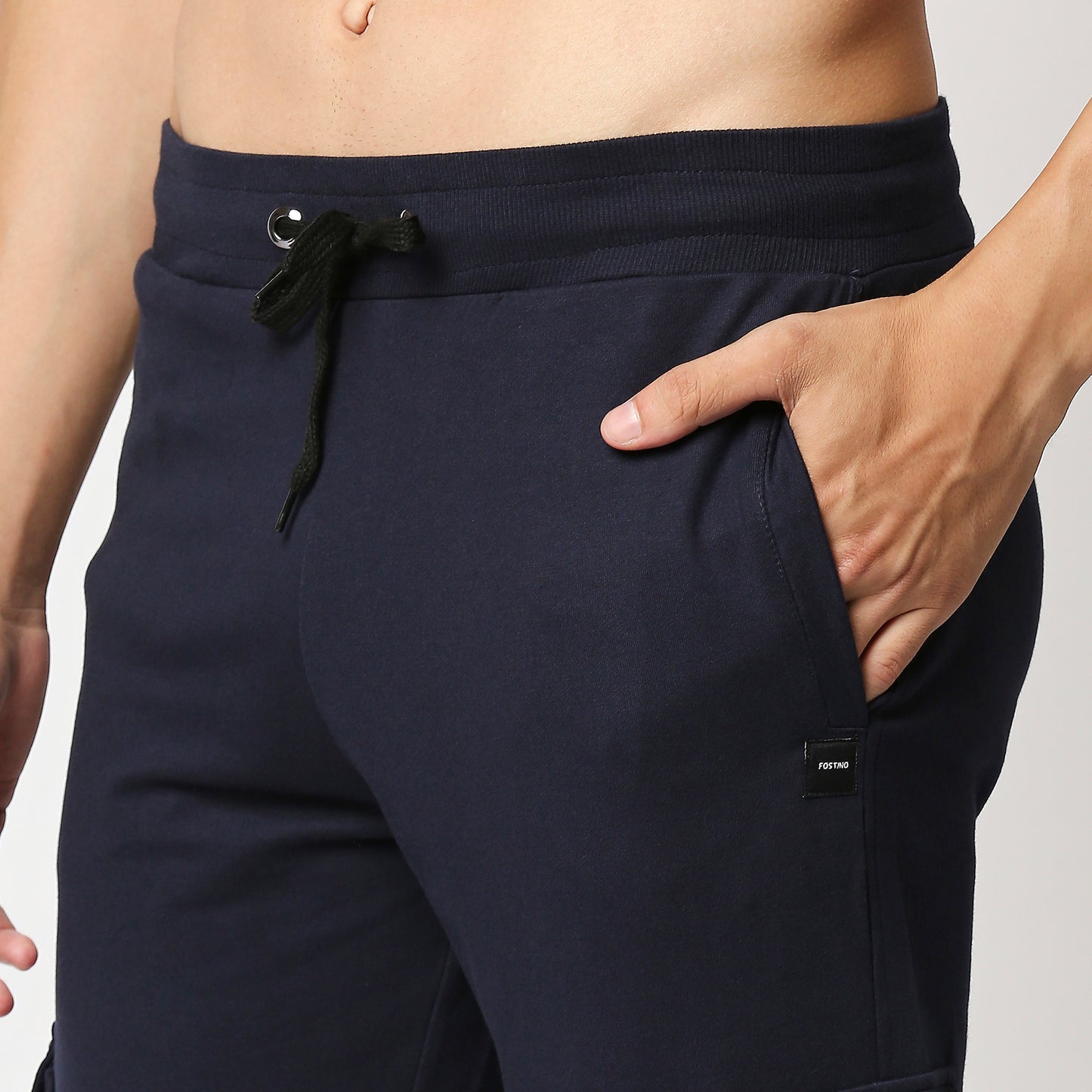 Fostino Ibu Navy Cargo Jogger Track Pant - Fostino - Tracks