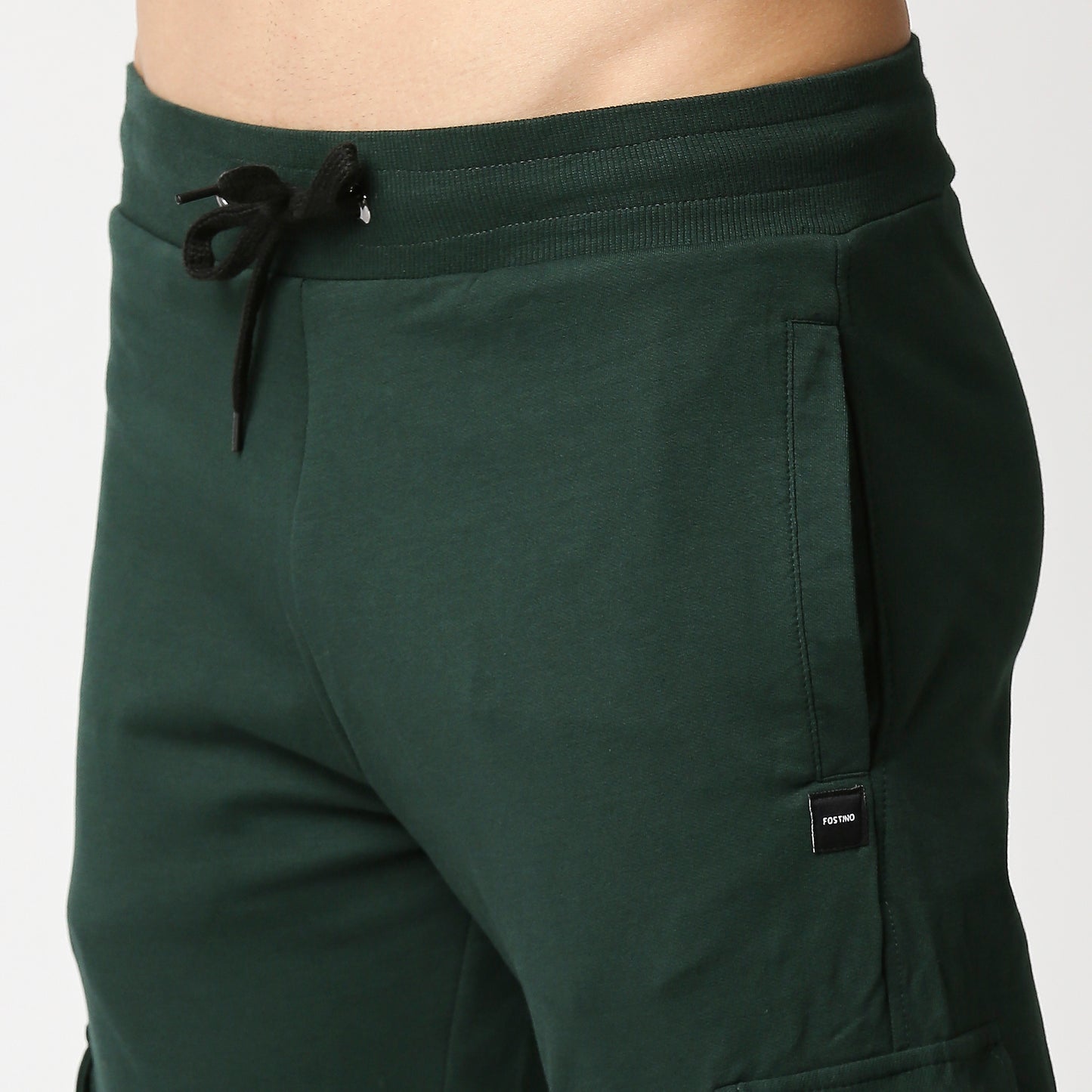 Fostino Ibu Dark Green Cargo Jogger Track Pant - Fostino - Tracks