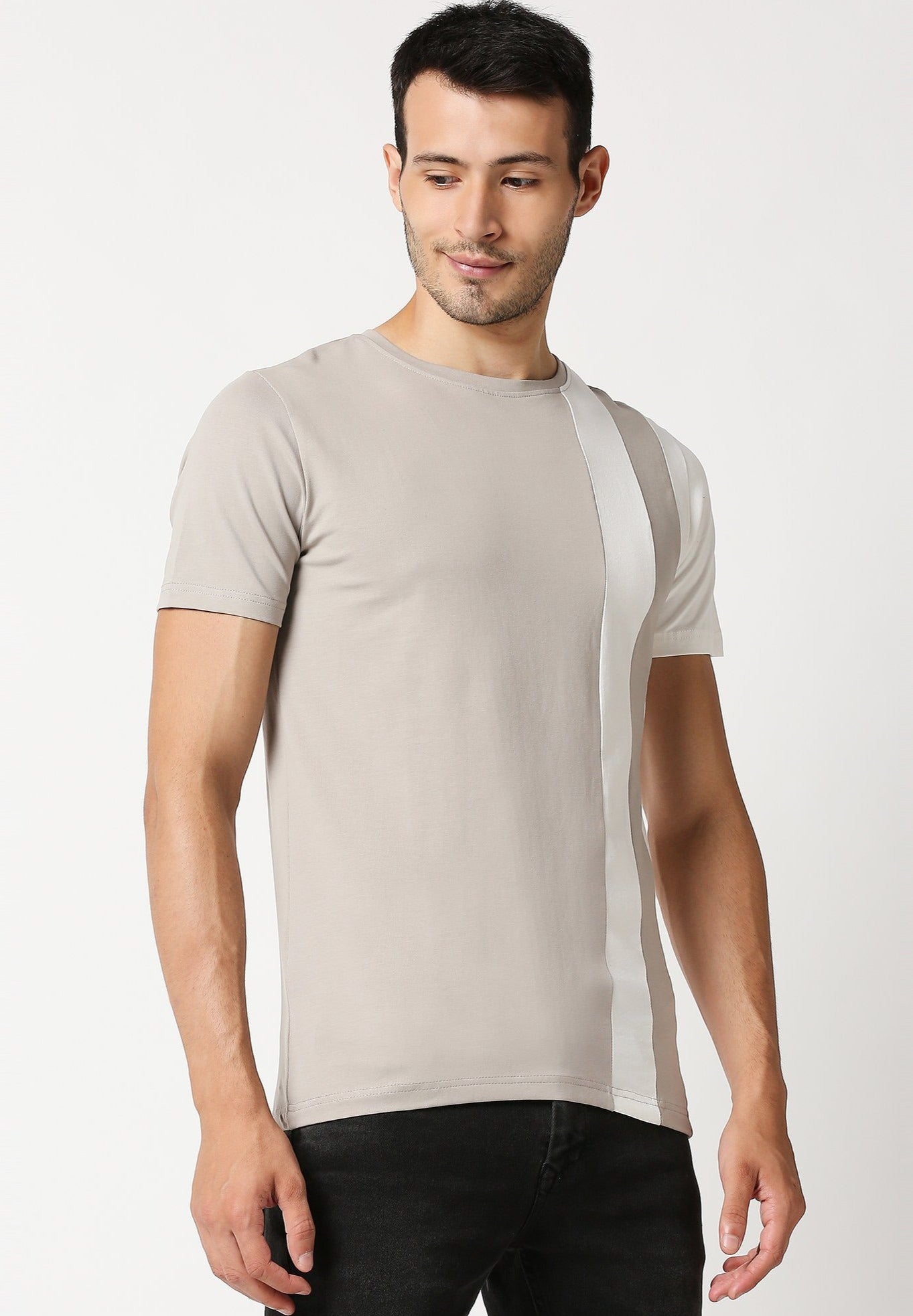 Fostino Salford Grey Round Neck T-Shirt - Fostino - T-Shirts