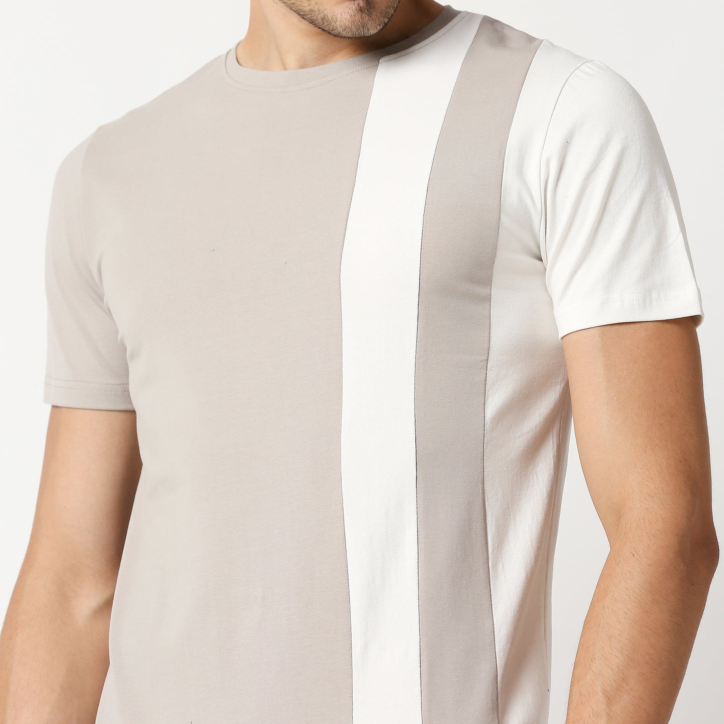 Fostino Salford Grey Round Neck T-Shirt - Fostino - T-Shirts