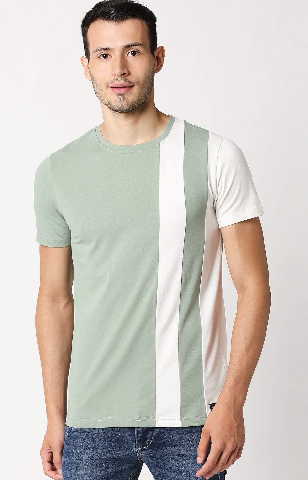 Fostino Salford Green Round Neck T-Shirt - Fostino - T-Shirts