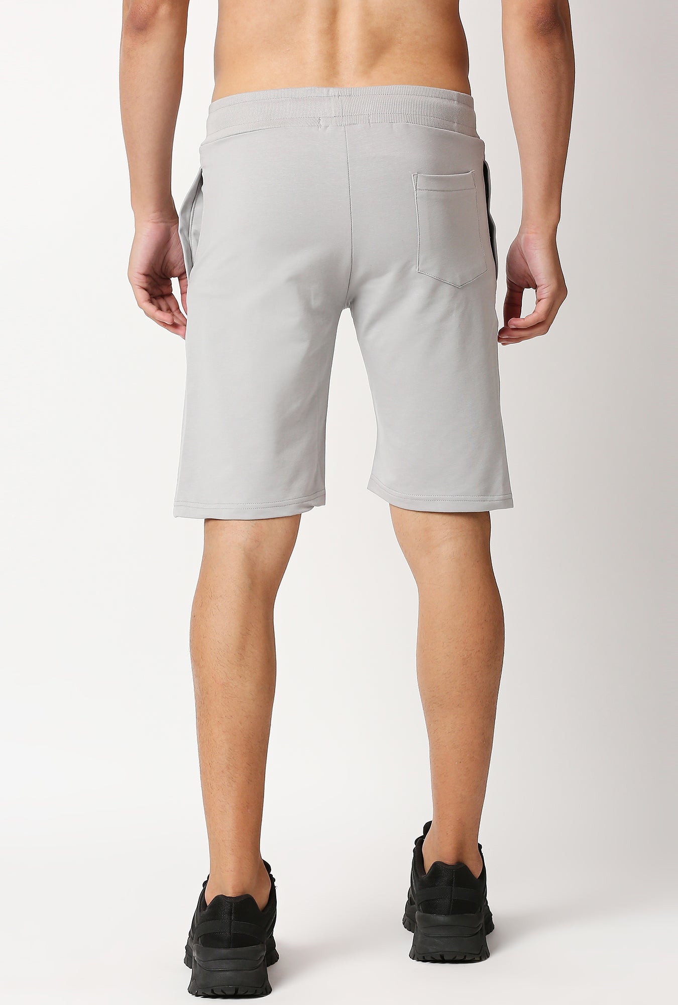 Fostino Shanghai Plain Grey Short - Fostino - Shorts