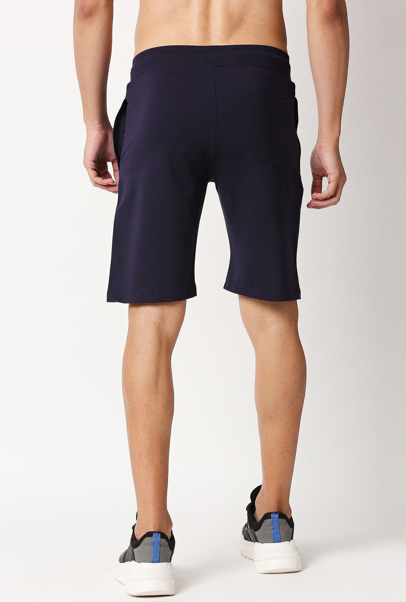 Fostino Shanghai Plain Navy Short - Fostino - Shorts