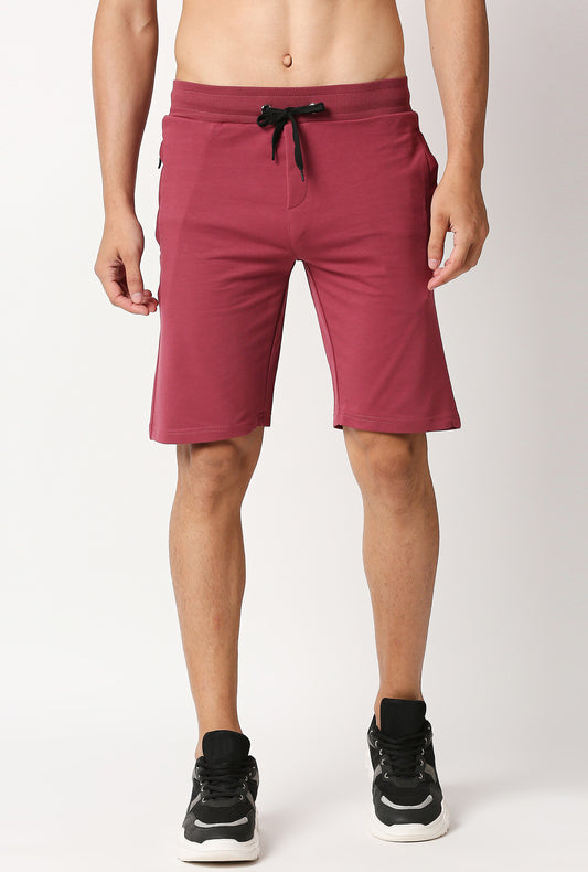 Fostino Shanghai Plain Dark Pink Short - Fostino - Shorts