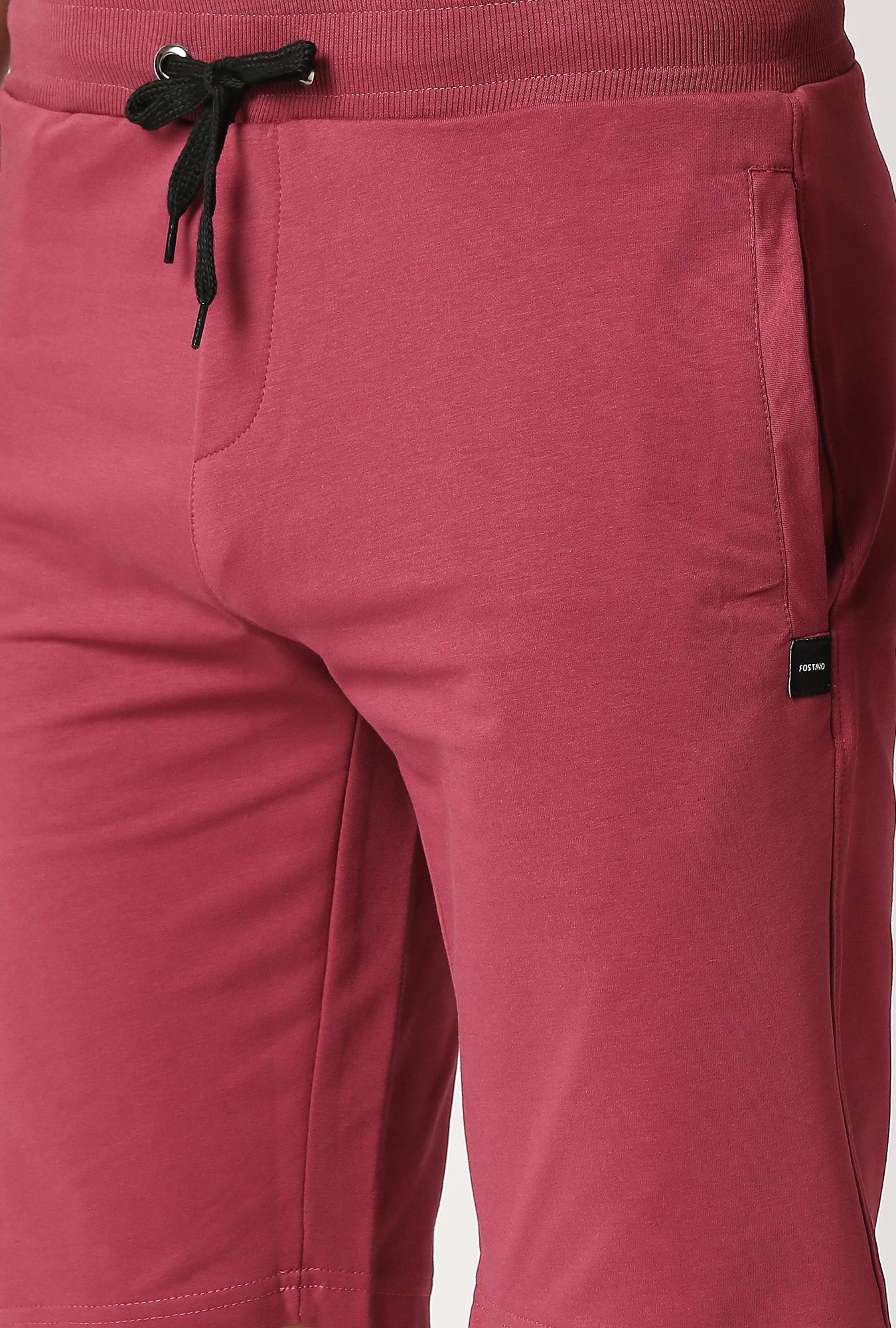 Fostino Shanghai Plain Dark Pink Short - Fostino - Shorts