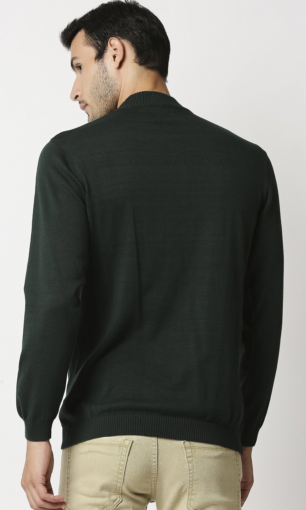 Fostino Tango Dark Green Turtle Neck T-Shirt - Fostino - T-Shirts